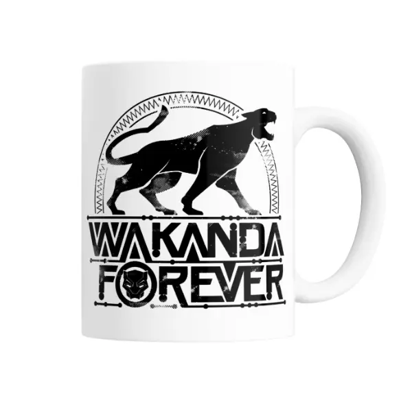 Taza de Cerámica Pantera Negra Wakanda Forever