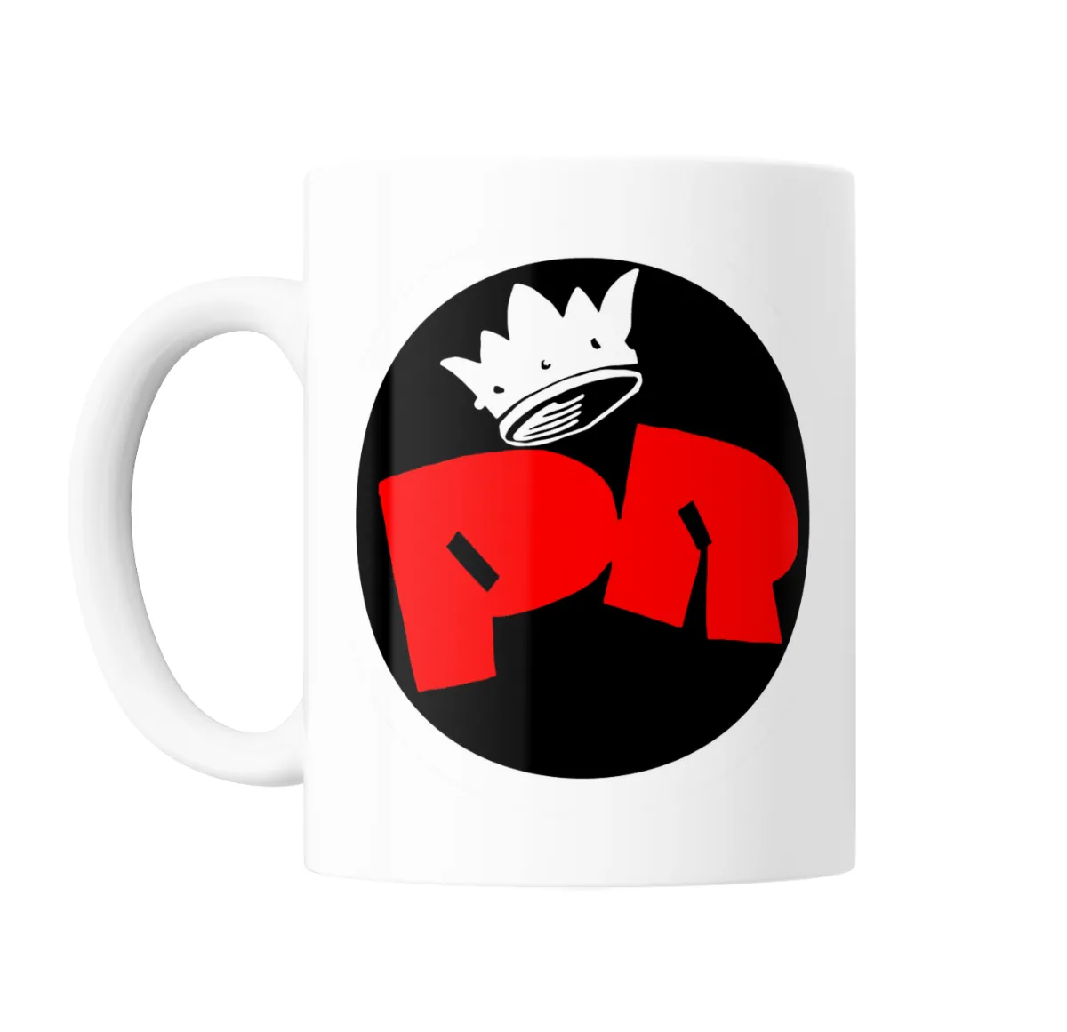 Taza de Cerámica Patricio Rey Logo PR con Corona - vista 2