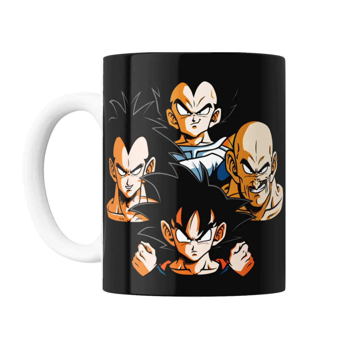 Taza de Cerámica Dragon Ball Saiyajins Goku Vegeta Raditz Nappa - vista 2