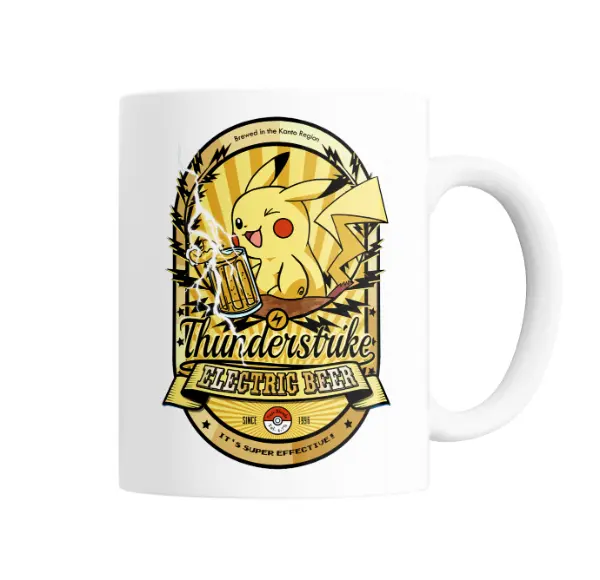 Taza de Cerámica Pokemon Pikachu Electric Beer