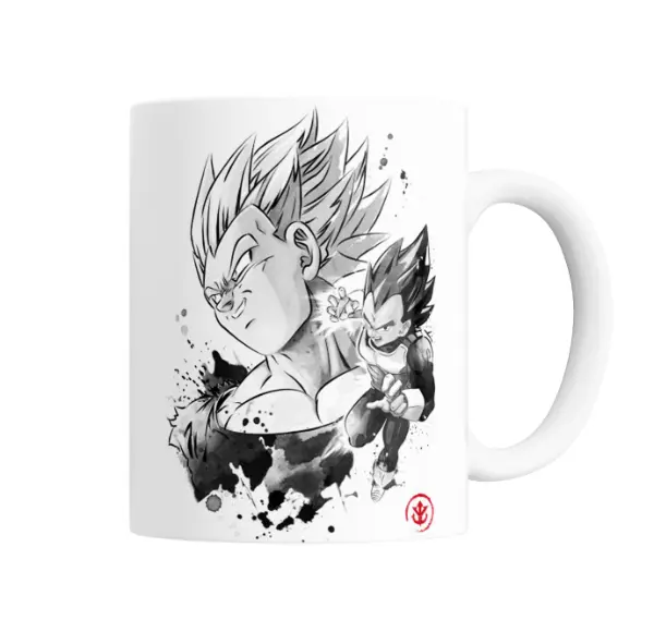 Taza de Cerámica Dragon Ball Vegeta Tinta Sumi