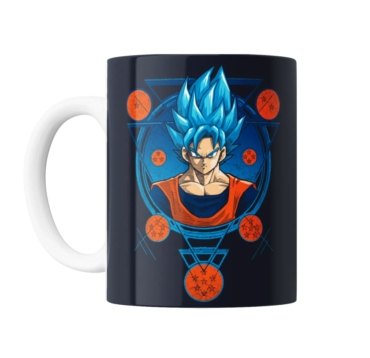 Taza de Cerámica Dragon Ball Goku Super Saiyajin Blue con Esferas - vista 2