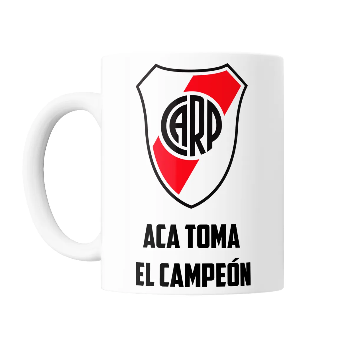 Taza de Cerámica River Plate Escudo Aca Toma El Campeón - vista 2