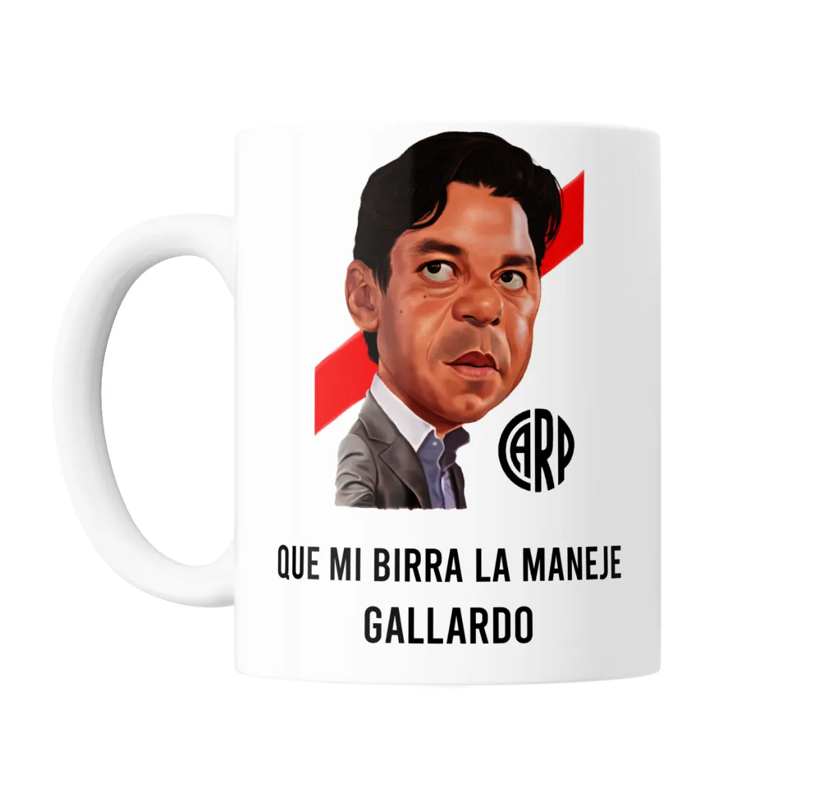 Taza de Cerámica River Plate Gallardo La Birra - vista 2