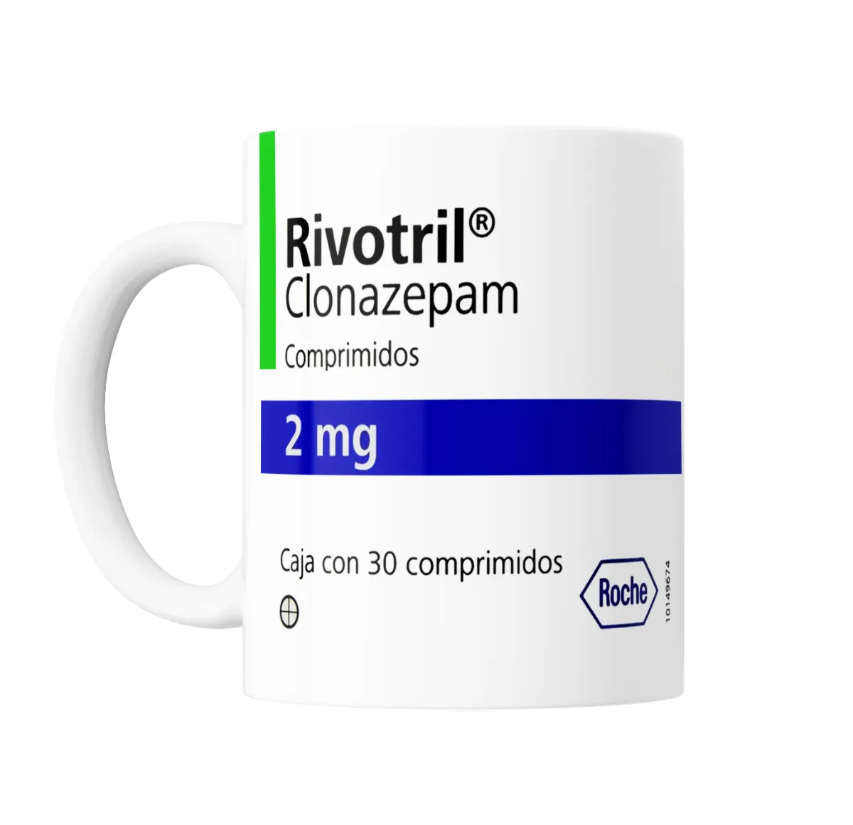 Taza de Cerámica Rivotril Clonazepam 2 mg - vista 2