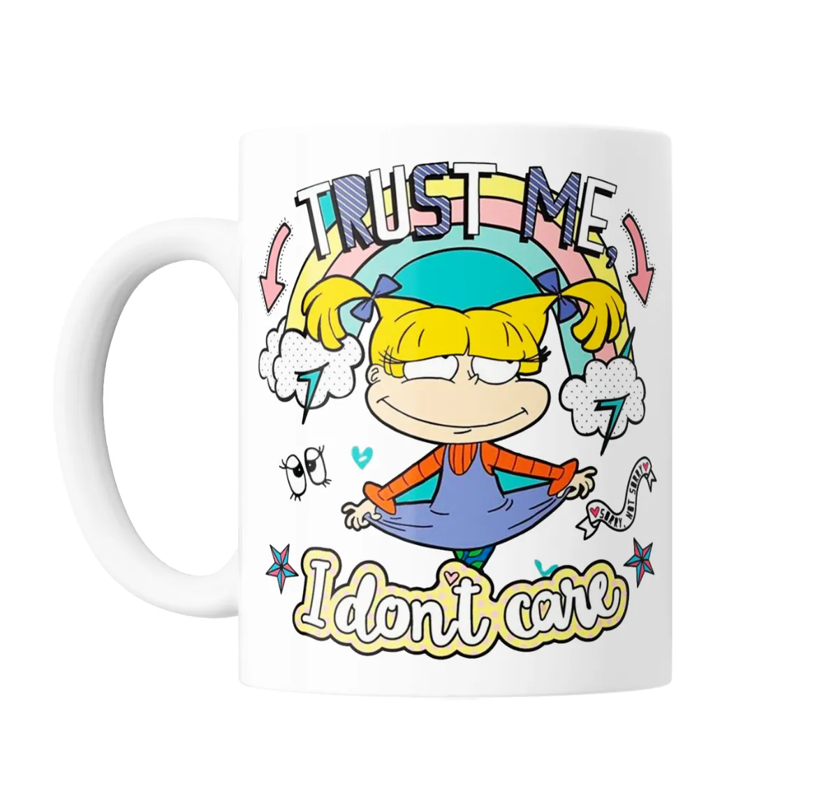Taza de Cerámica Rugrats Angelica Trust Me I Don't Care - vista 2