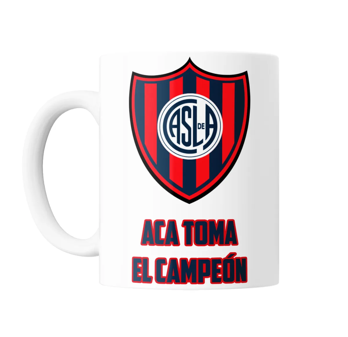 Taza de Cerámica San Lorenzo Escudo Aca Toma El Campeón - vista 2