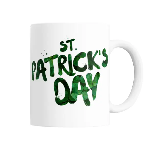Taza de Cerámica San Patricio Day Trébol Verde