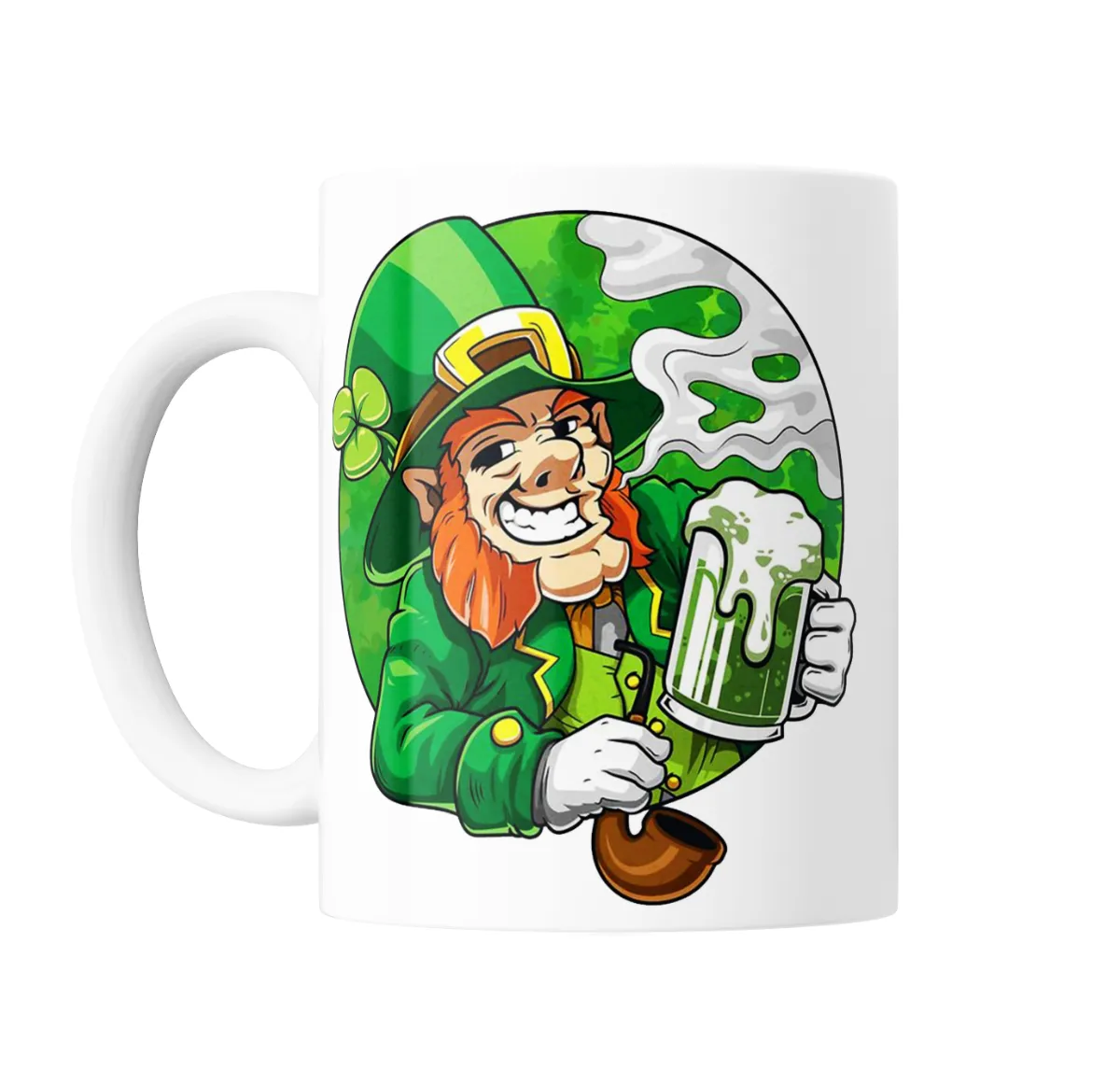 Taza de Cerámica San Patricio Duende Cervecero - vista 2