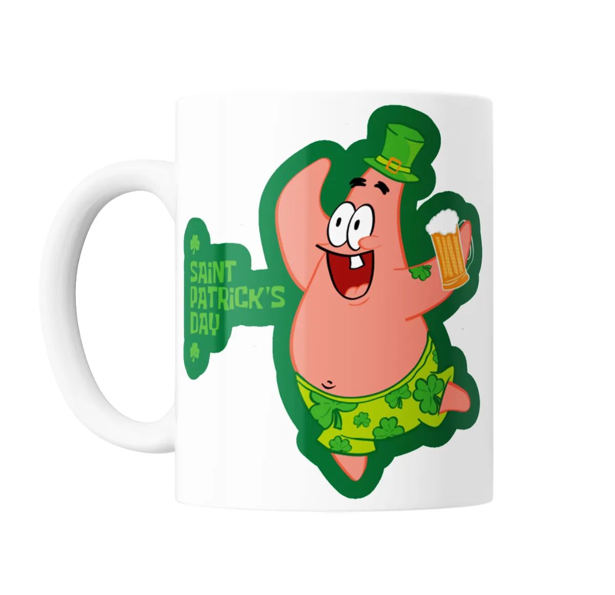 Taza de Cerámica Bob Esponja Patricio San Patricio Cerveza - vista 2