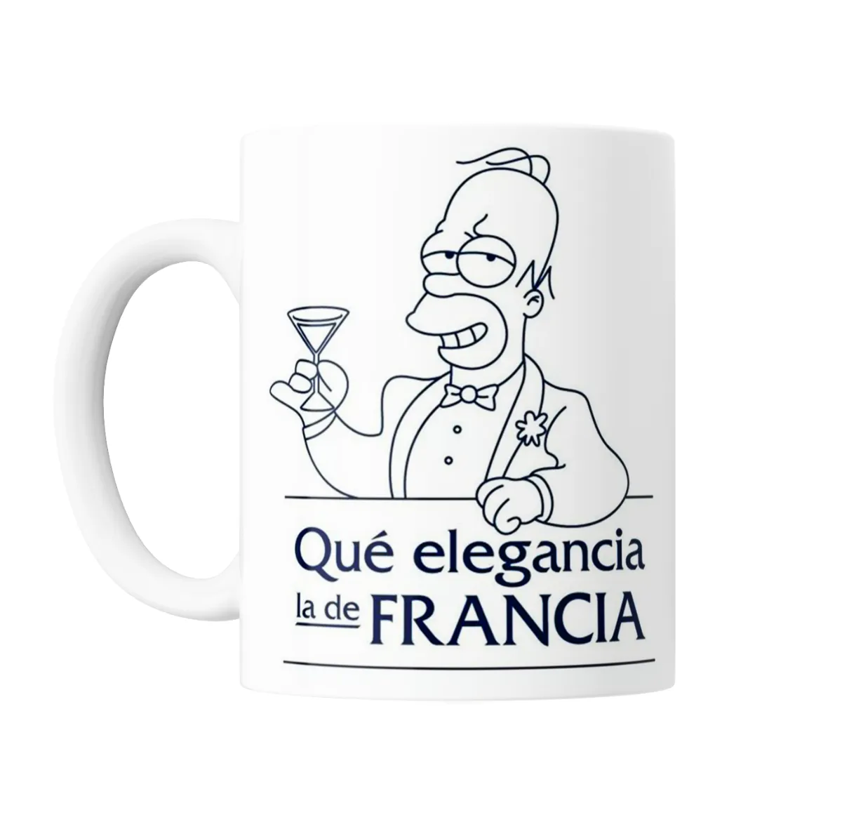 Taza de Cerámica Los Simpson Homer Qué Elegancia la de Francia - vista 2