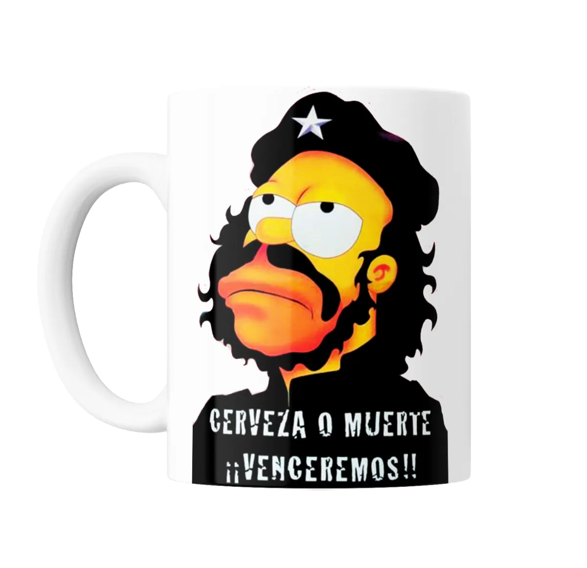Taza de Cerámica Los Simpson Homer Che Guevara Cerveza o Muerte - vista 2