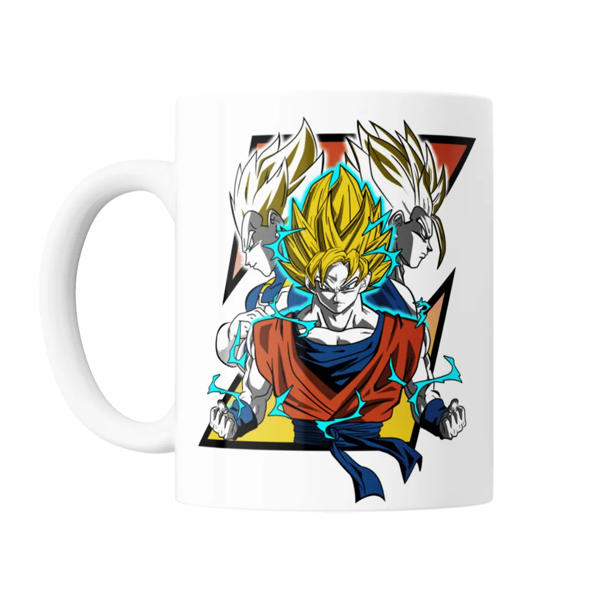 Taza de Cerámica Dragon Ball Goku Super Saiyan y Vegeta - vista 2
