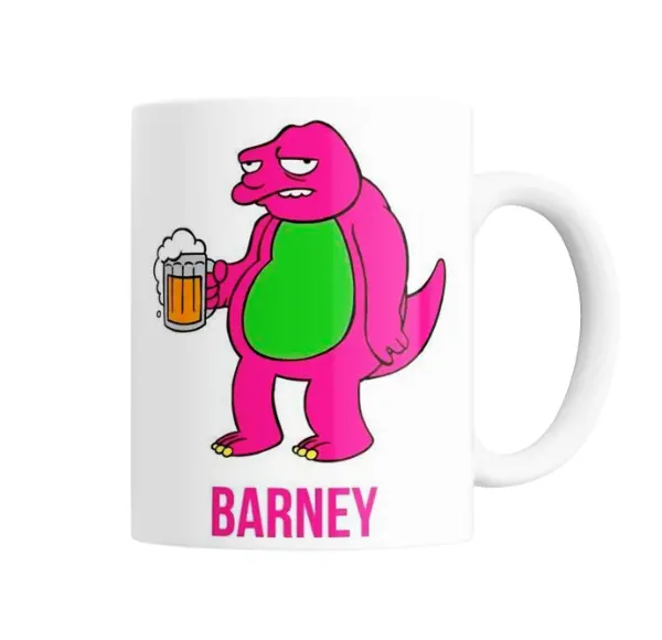 Taza de Cerámica Los Simpson Barney con Cerveza