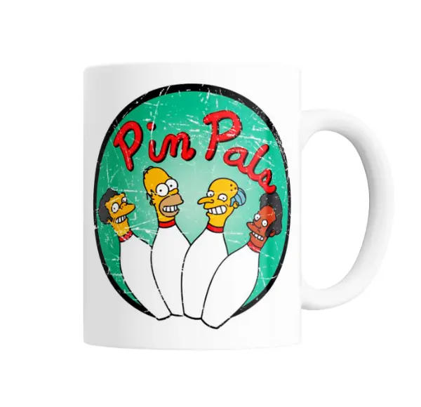 Taza de Cerámica Los Simpson Pin Pals Bowling