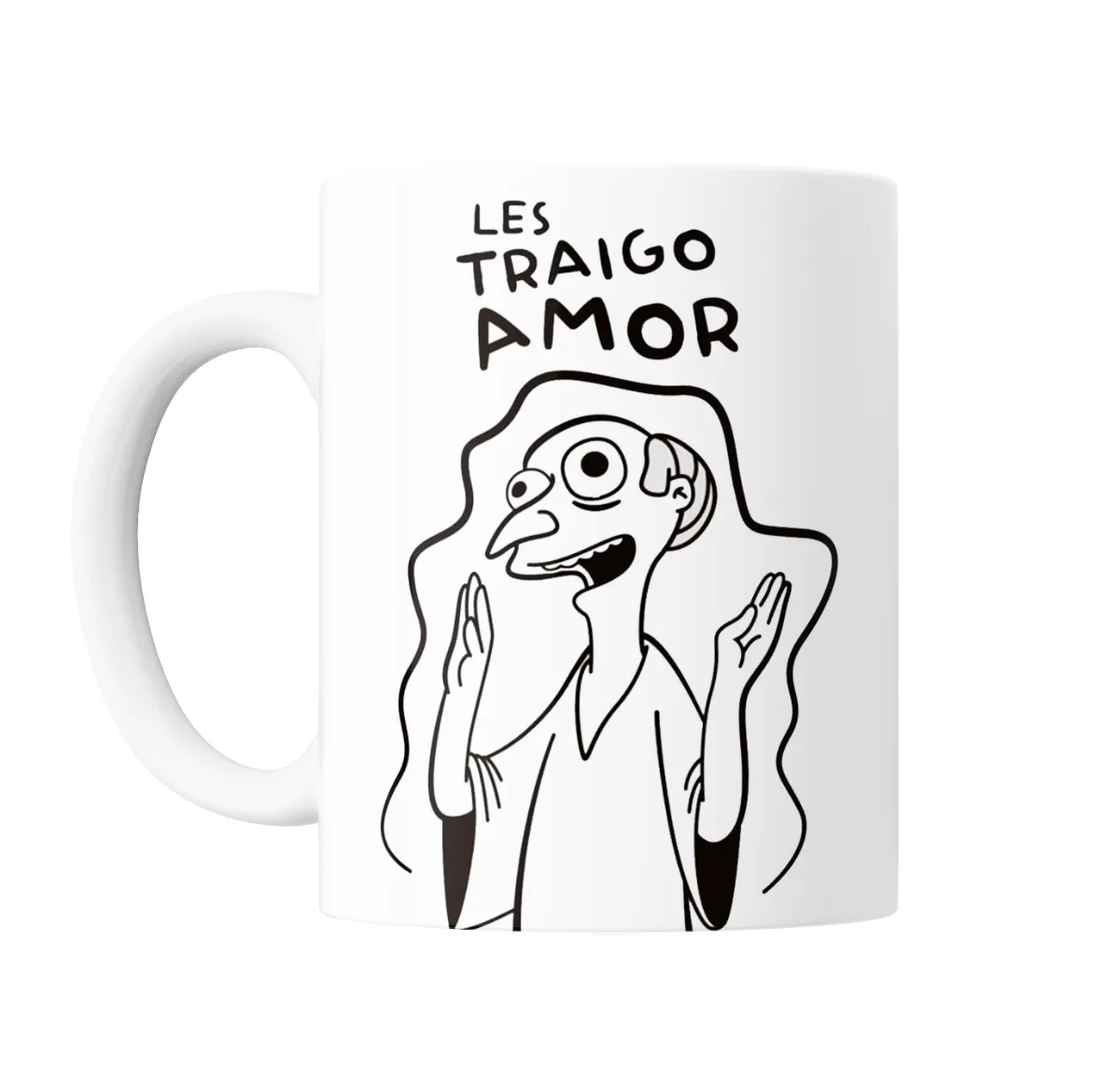 Taza de Cerámica Los Simpson Les Traigo Amor - vista 2