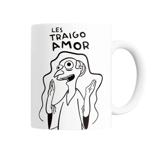 Taza de Cerámica Los Simpson Les Traigo Amor