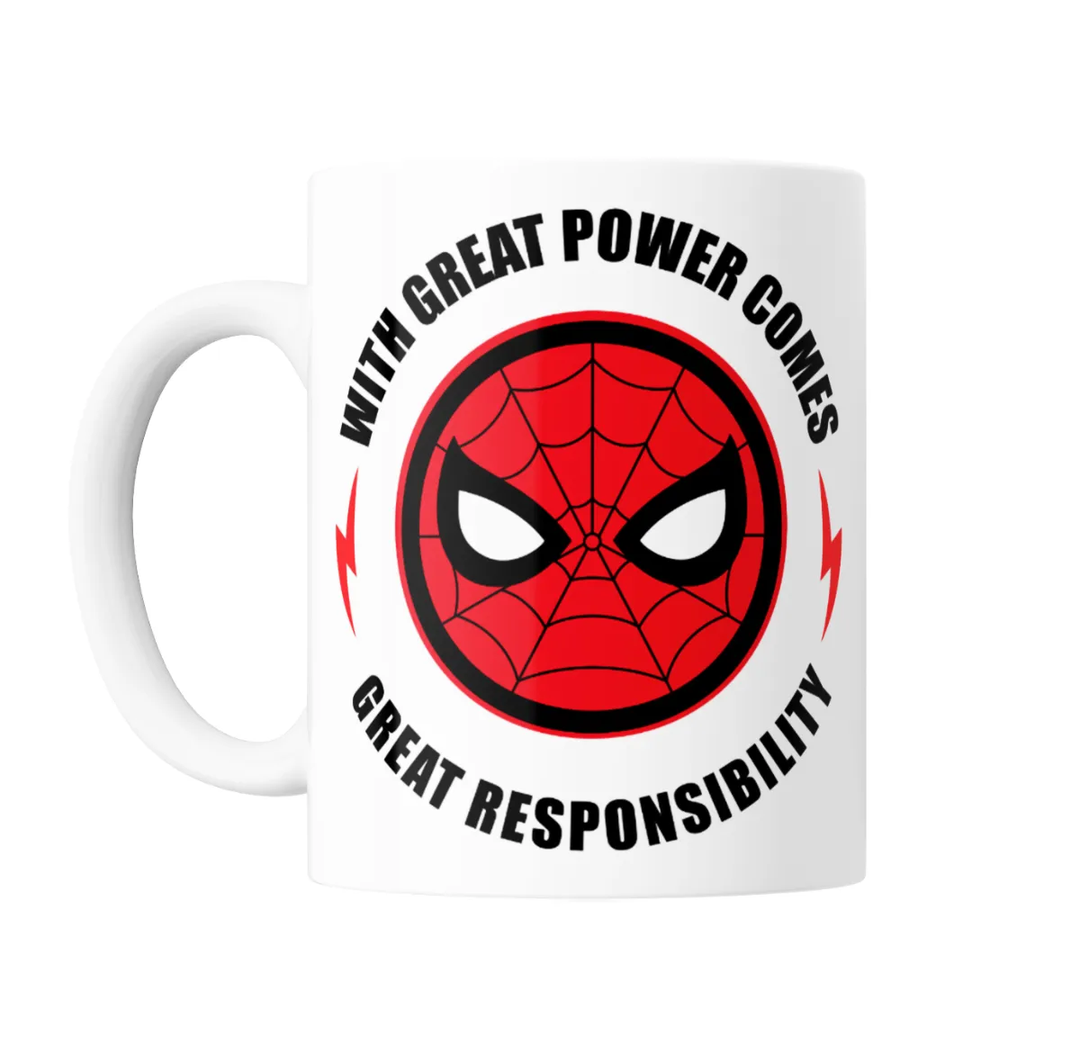 Taza de Cerámica Spiderman With Great Power Great Responsibility - vista 2