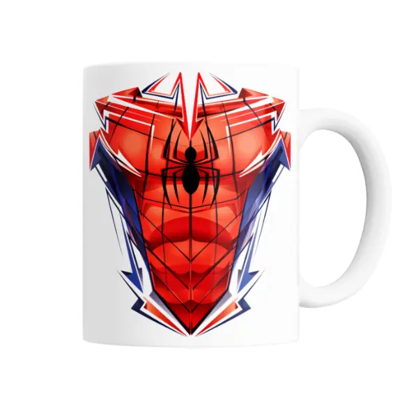 Taza de Cerámica Spiderman Traje Gráfico Pecho