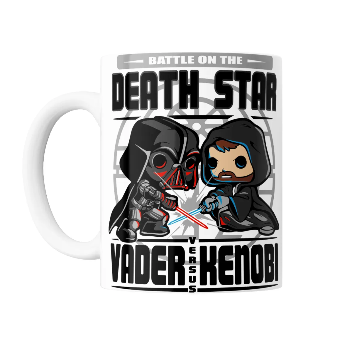 Taza de Cerámica Star Wars Vader vs Kenobi Death Star - vista 2