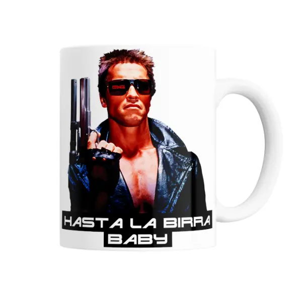 Taza de Cerámica Terminator Hasta la Birra Baby