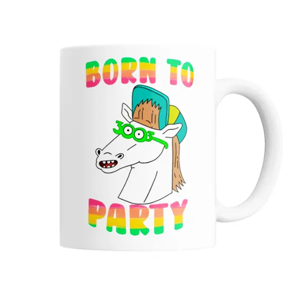 Taza de Cerámica Un Show Mas Born to Party