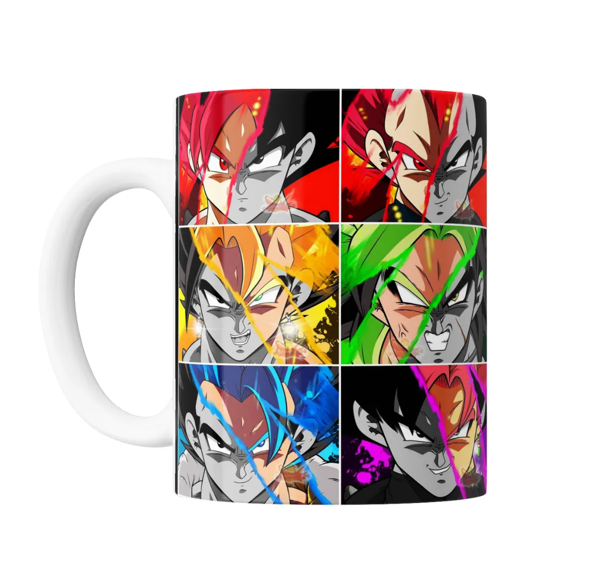 Taza de Cerámica Dragon Ball Goku y Vegeta Fusiones Multicolor - vista 2