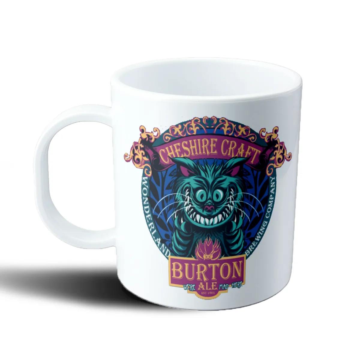 Taza de Plástico Alicia Gato de Cheshire Cervecería Wonderland - vista 2
