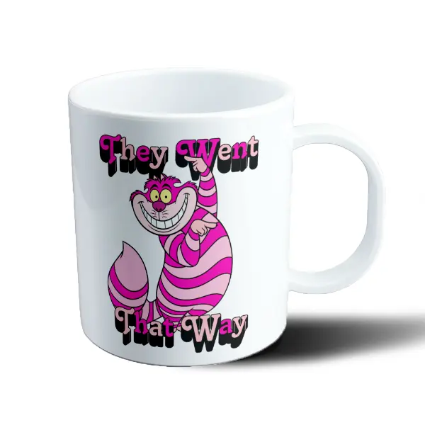 Taza de Plástico Alicia Gato de Cheshire They Went That Way