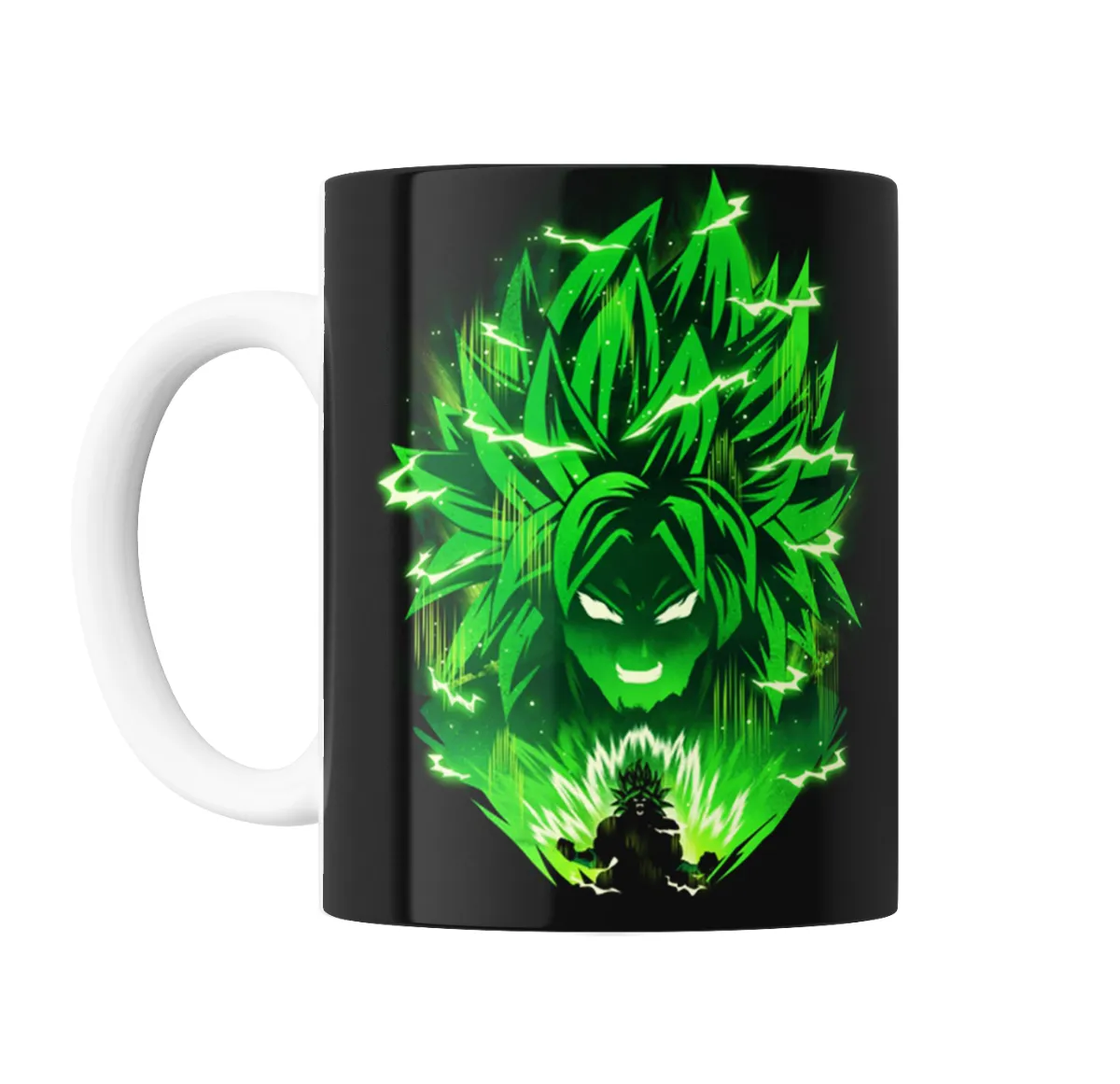 Taza de Cerámica Dragon Ball Broly Super Saiyan Verde - vista 2
