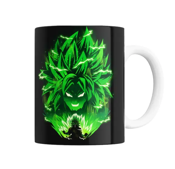 Taza de Cerámica Dragon Ball Broly Super Saiyan Verde