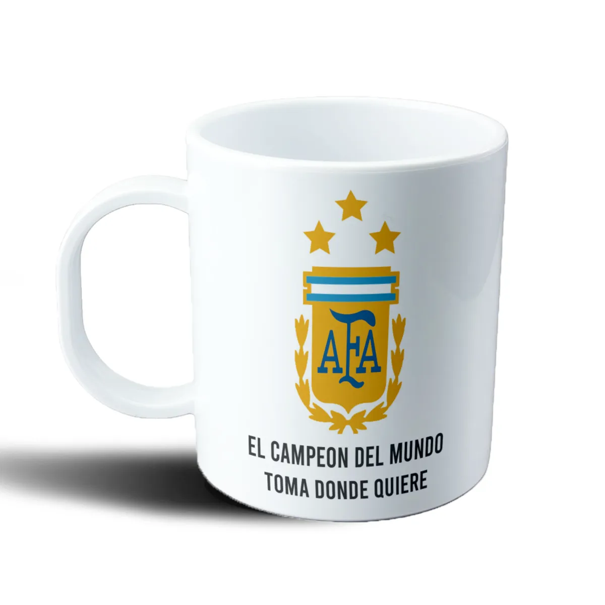 Taza de Plástico Selección Argentina Escudo AFA Campeón del Mundo - vista 2