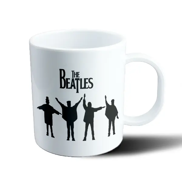 Taza de Plástico The Beatles Siluetas