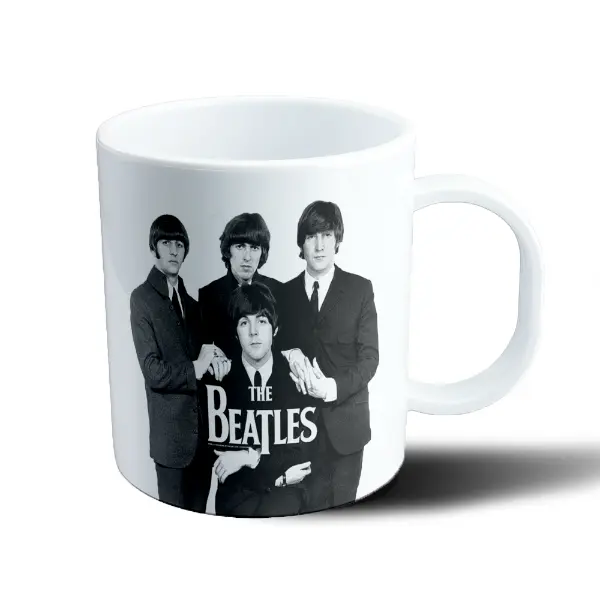 Taza de Plástico The Beatles Foto Blanco y Negro