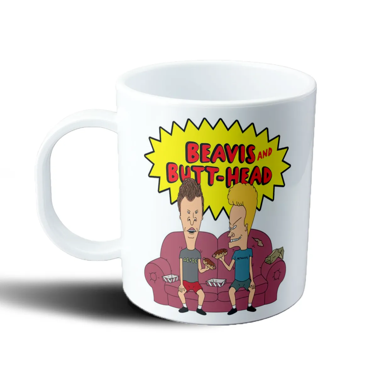 Taza de Plástico Beavis and Butt-Head Sentados en el Sillón - vista 2