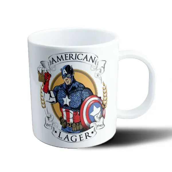 Taza de Plástico Capitán América American Lager