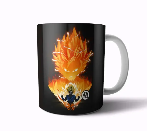 Taza de Cerámica Dragon Ball Goku Super Saiyajin Kamehameha