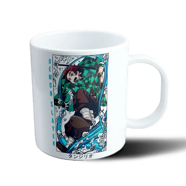Taza de Plástico Demon Slayer Tanjiro Kamado Water Breathing