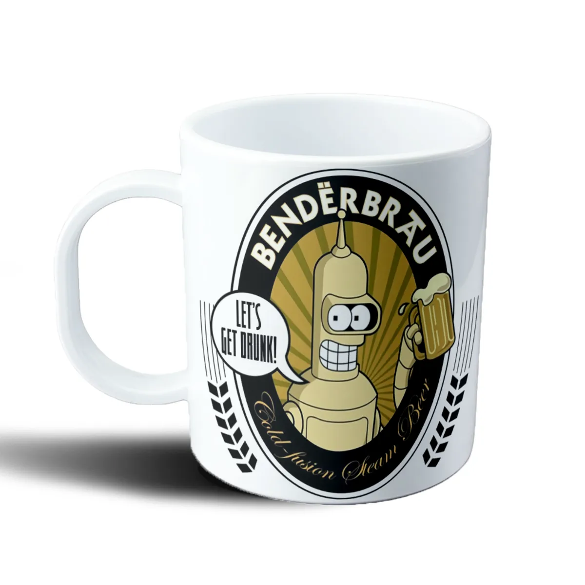Taza de Plástico Futurama Bender Benderbräu Cerveza - vista 2