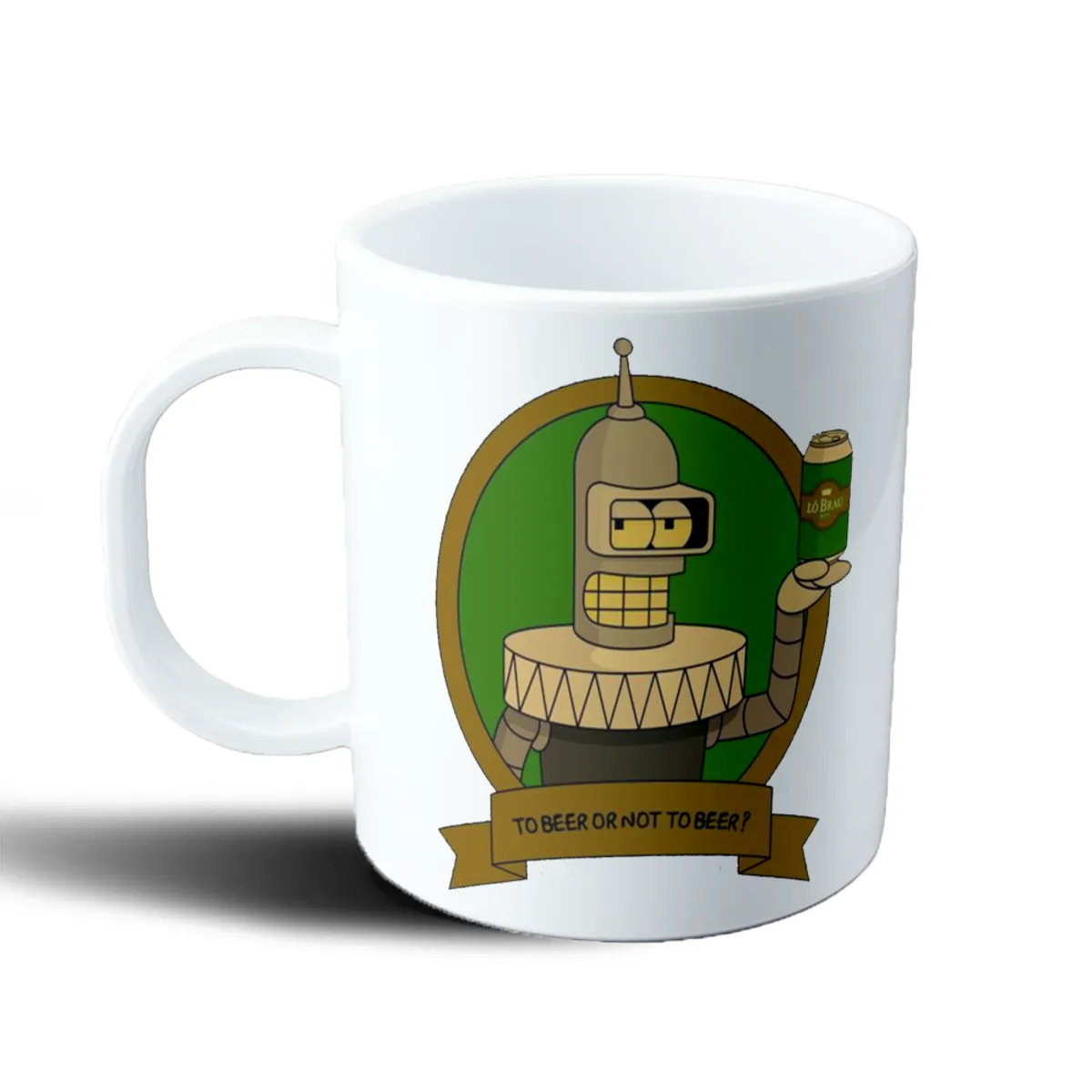 Taza de Plástico Futurama Bender To Beer or Not To Beer - vista 2