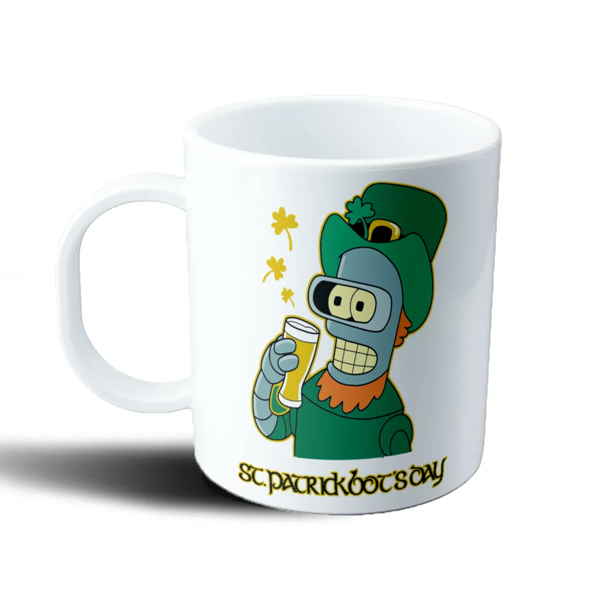 Taza de Plástico Futurama Bender St. Patrick's Day - vista 2