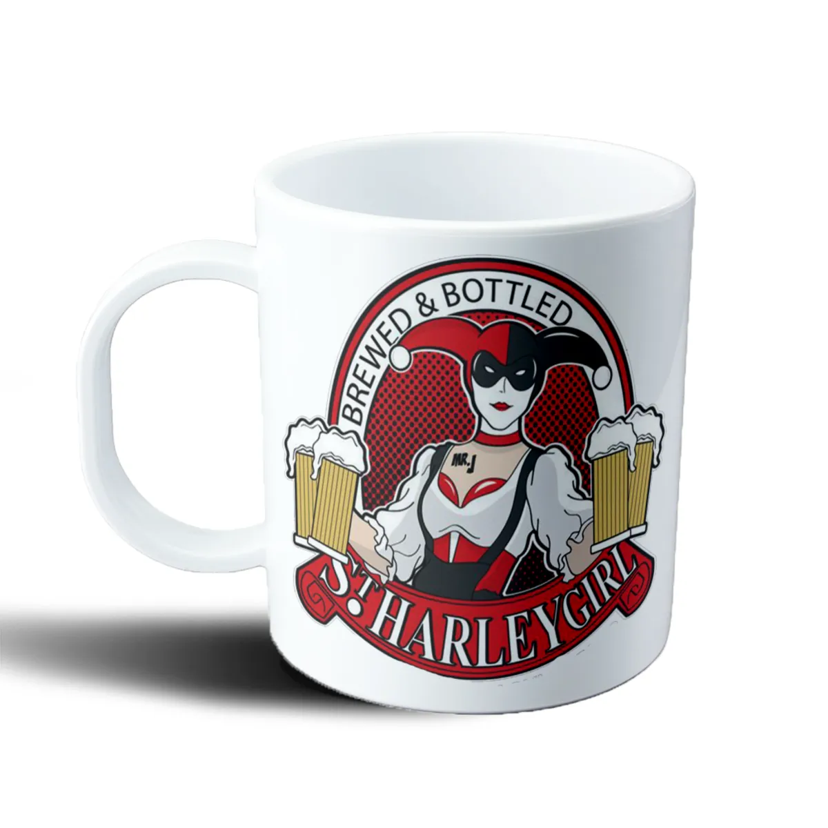 Taza de Plástico Harley Quinn Brewed and Bottled Girl - vista 2