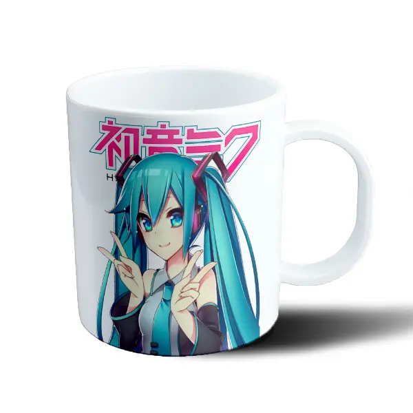 Taza de Plástico Hatsune Miku Pose Victoria