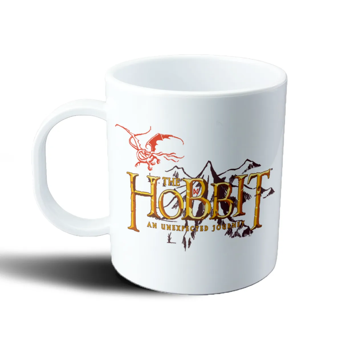 Taza de Plástico Hobbit Smaug y Montañas - vista 2