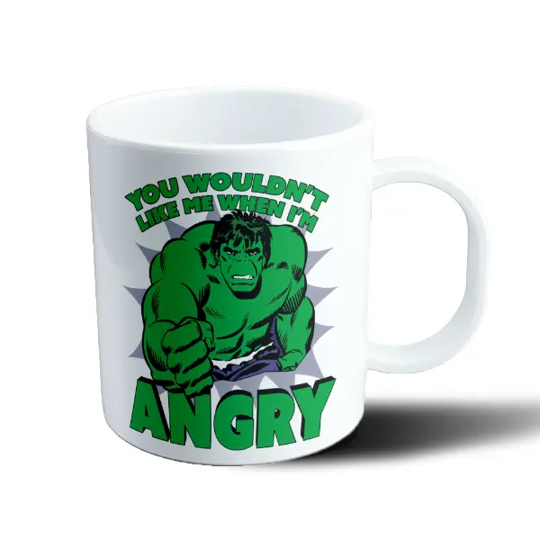 Taza de Plástico Hulk You Wouldn't Like Me When I'm Angry