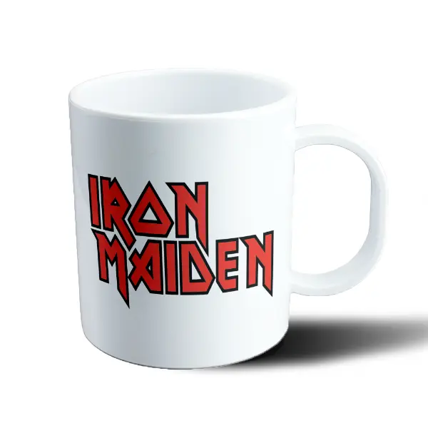Taza de Plástico Iron Maiden Logo Rojo