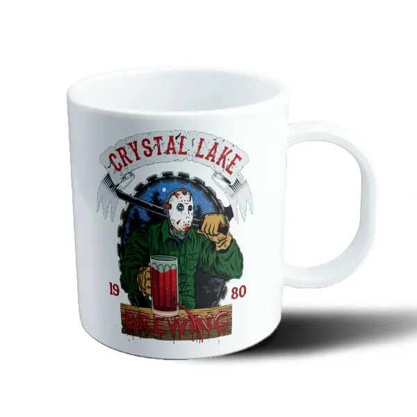 Taza de Plástico Jason Crystal Lake Brewing 1980