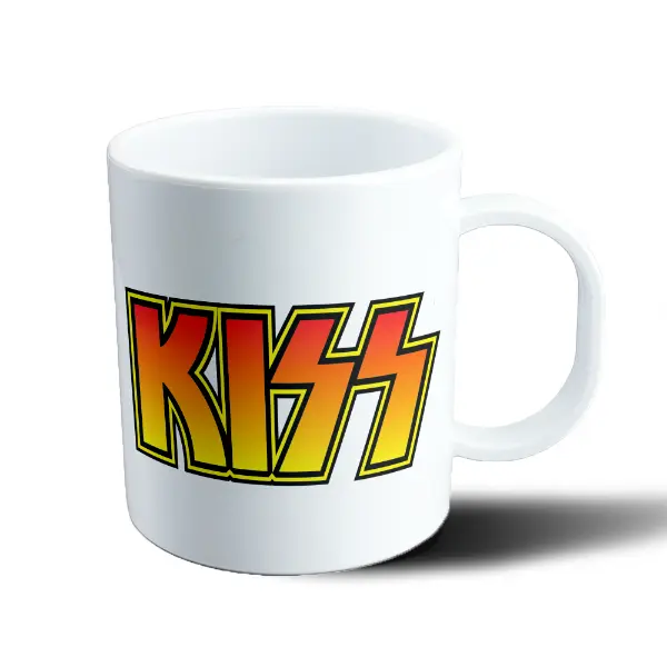 Taza de Plástico Kiss Logo Clásico