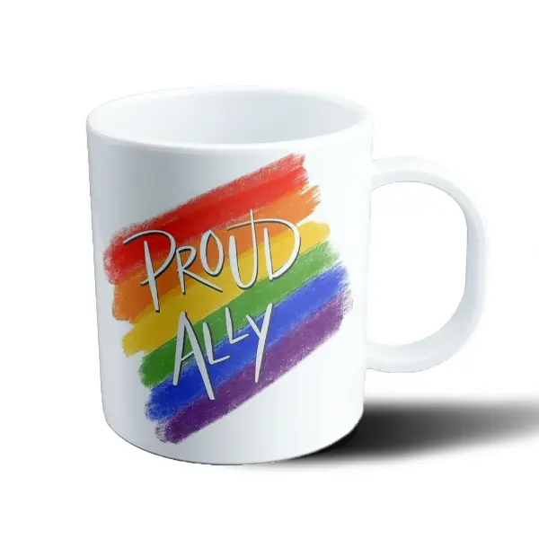 Taza de Plástico Proud Ally Arcoíris