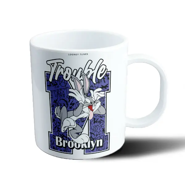 Taza de Plástico Looney Tunes Bugs Bunny Trouble Brooklyn